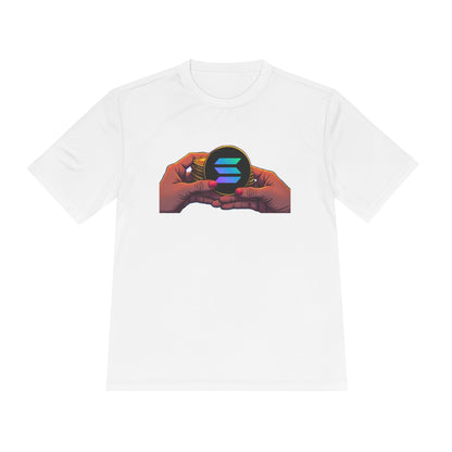Unisex Moisture Wicking Tee featuring SOLANA & YZY designs, Perfect for Athletes, Casual Wear, Fitness Goals, Everyday Use, Sports Events