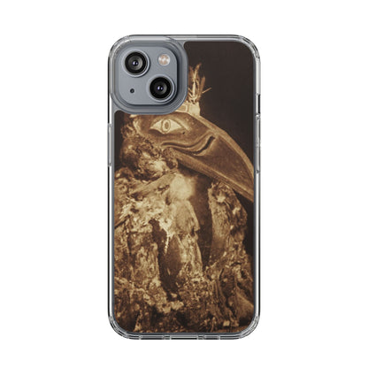 Yei Vintage Bird Design Clear Phone Case, Artistic Phone Accessories, Unique Gift for Nature Lovers, Eco-Friendly Tech Case, Stylish Protection