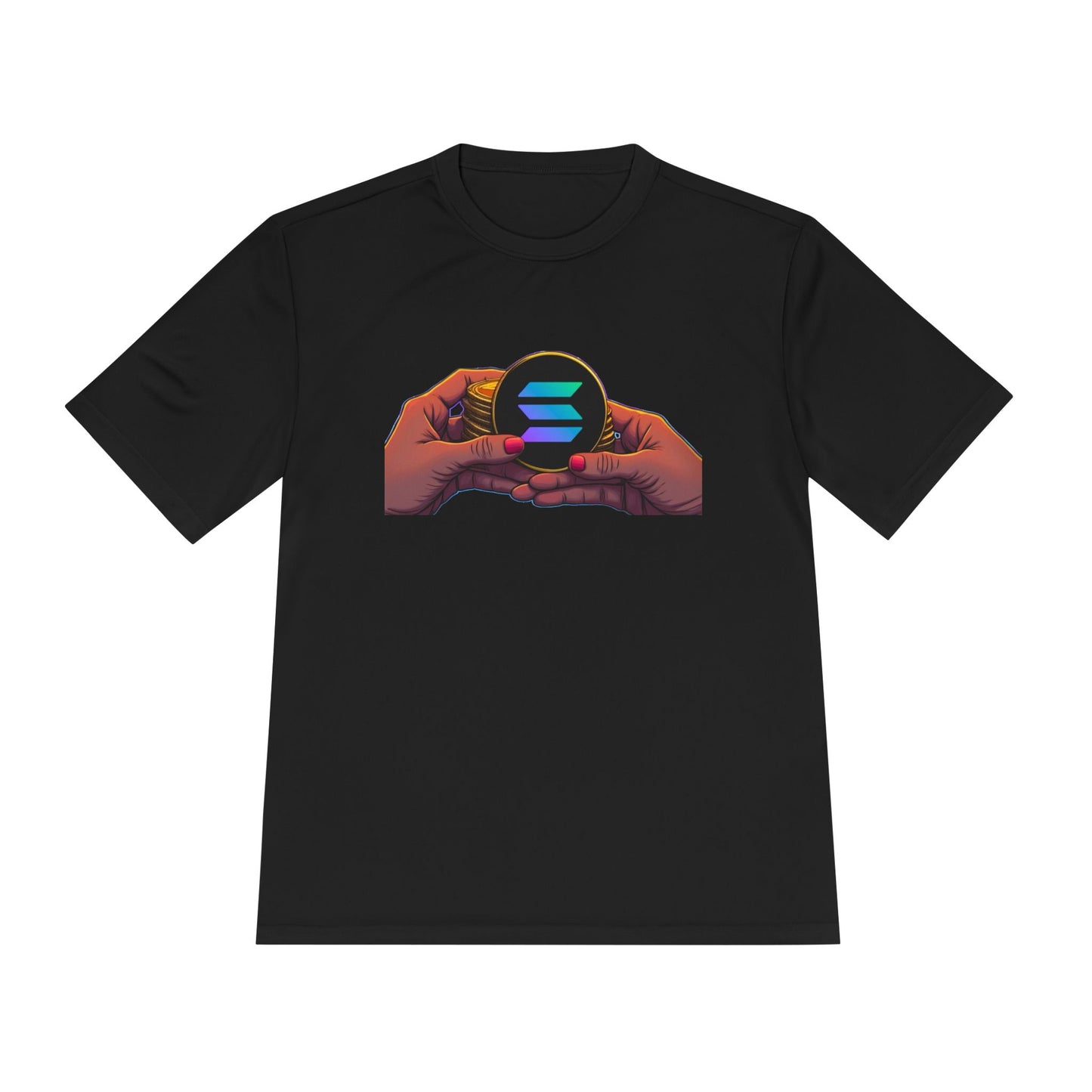 Unisex Moisture Wicking Tee featuring SOLANA & YZY designs, Perfect for Athletes, Casual Wear, Fitness Goals, Everyday Use, Sports Events
