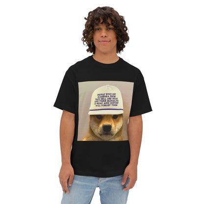 WIF Humorous Dog-Themed Oversized Tee, Casual Graphic Shirt, Gift for Pet Lovers, Funny T-Shirt, Unisex Boxy Tee