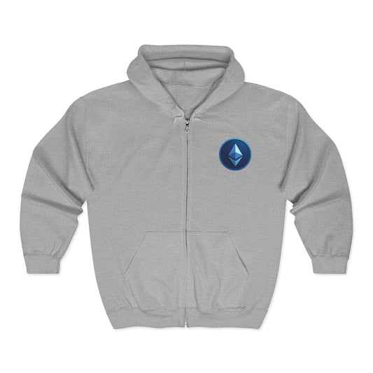 Ethereum Unisex Heavy Blend™ Full Zip Hooded Sweatshirt