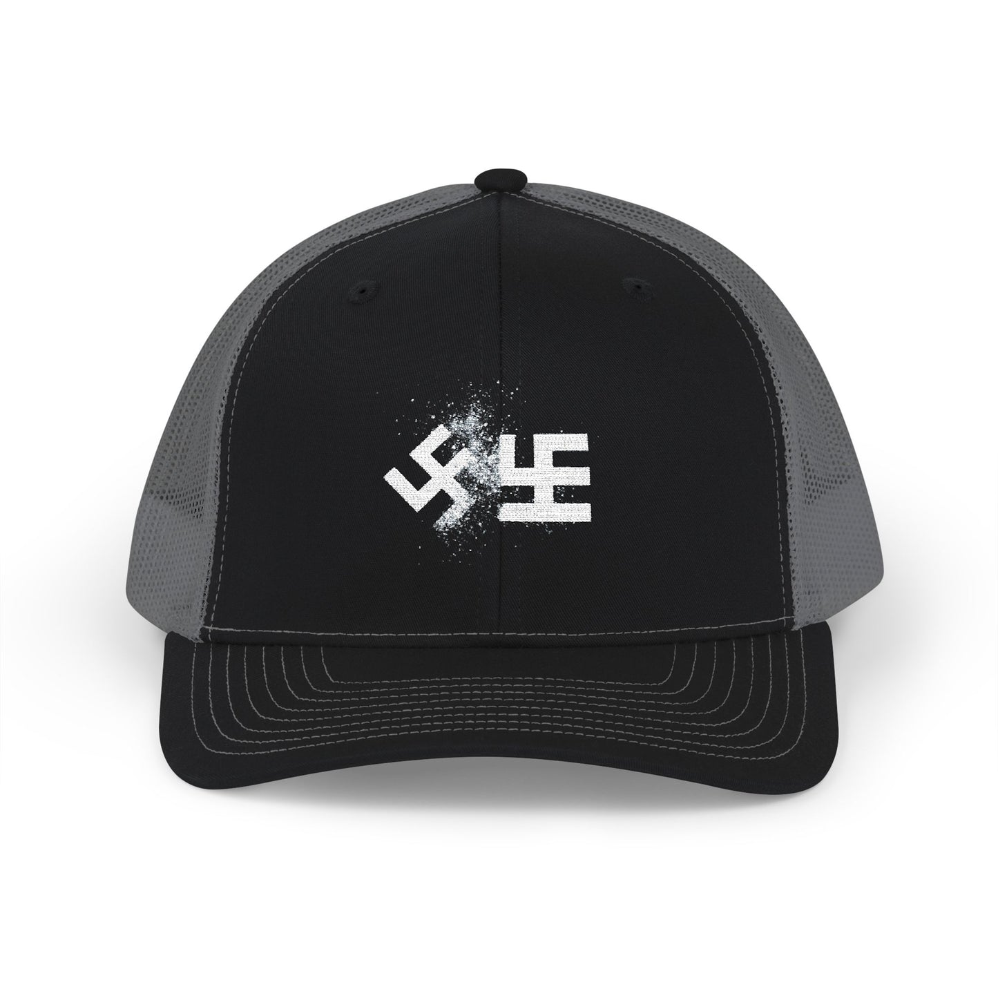 Swasticoin Stylish Embroidered Snapback Trucker Cap - Trendy Hat for Outdoors, Casual Wear, Gift for Him or Her, Adjustable, Unique Design