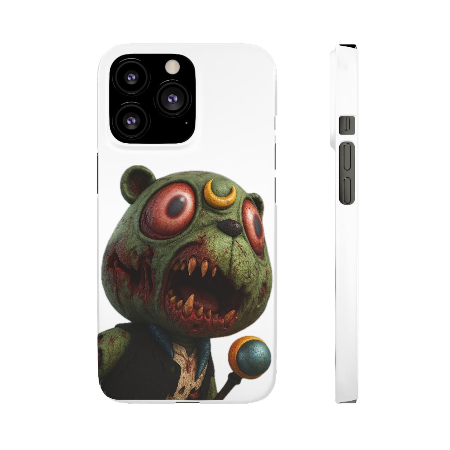 4NBT Zombie Bear Phone Case, Horror Snap Case, Cute but Spooky Accessory, Gift for Halloween, Unique Phone Cover