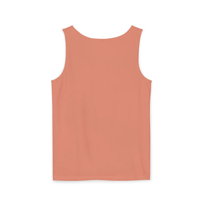 Unisex Garment-Dyed Tank Top with 4NBT Design, Summer Apparel, Casual Wear, Gift for Friends, Individual Expression Top