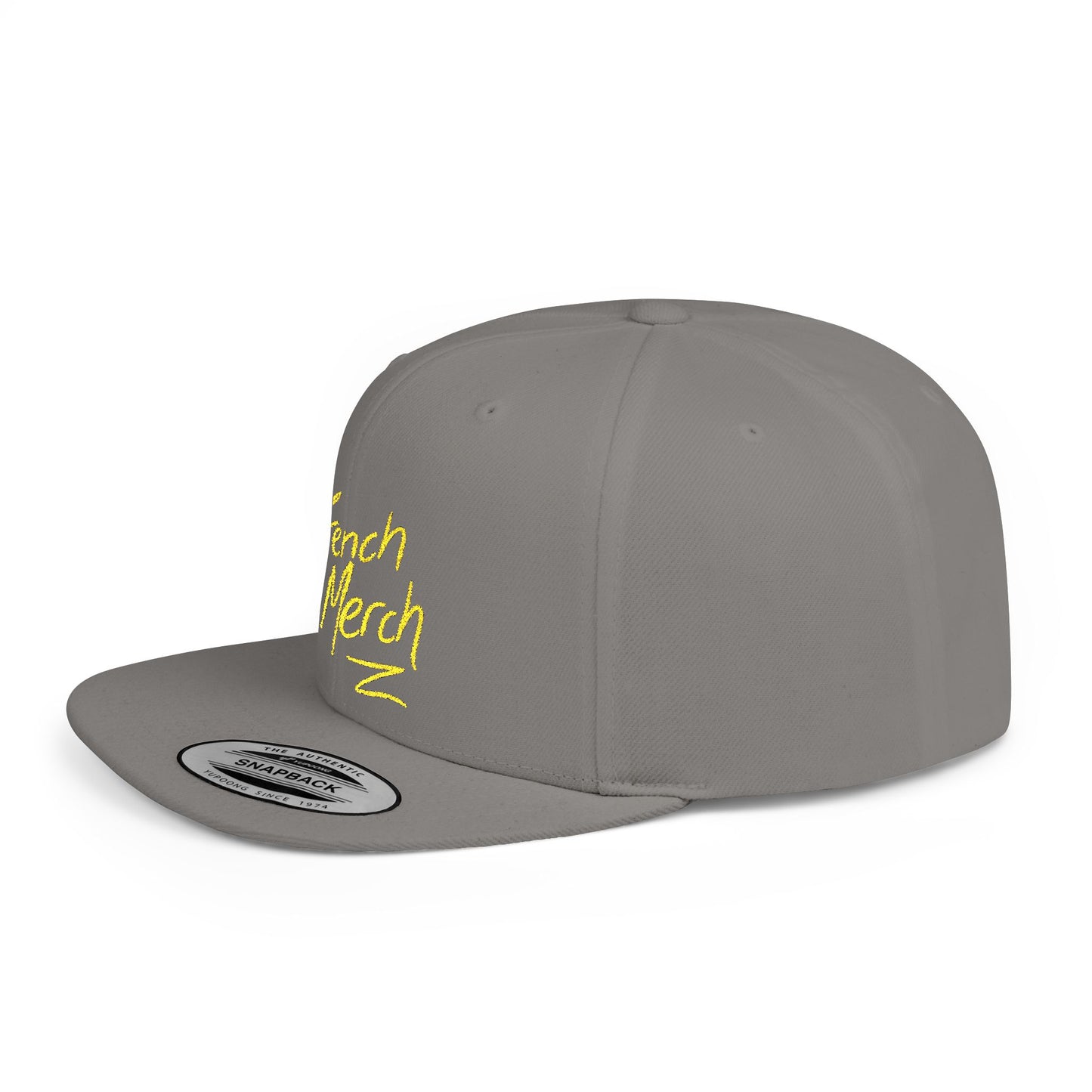 Trench Merch Trendy Flat Bill Snapback Hat, Cool Streetwear Cap for Casual Outings, Outdoor Events, Festivals, Unique Gift for Hip-Hop Fans