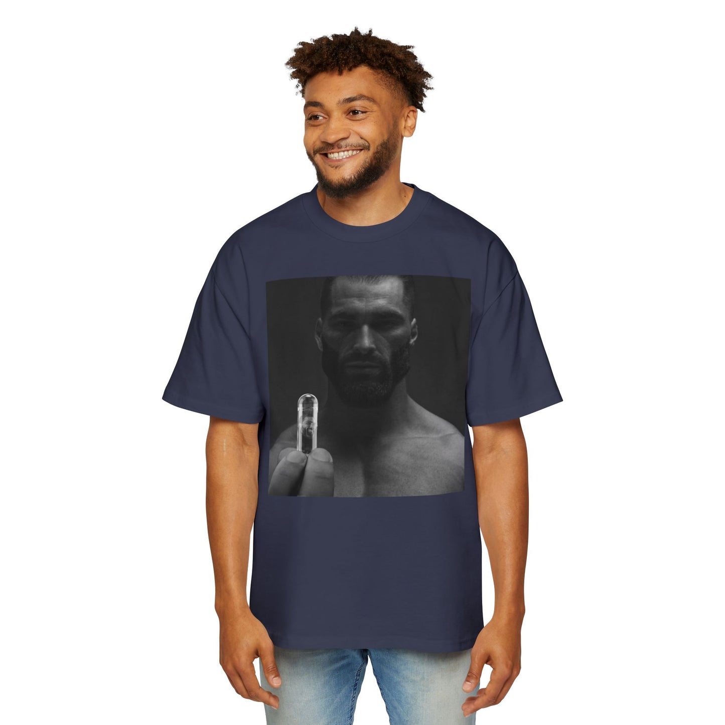 GIGA Men's Oversized Graphic Tee - Streetwear Staple, Gigachad Design, Casual Comfort, Perfect Gift for Him, Ideal for Music Festivals, [...]