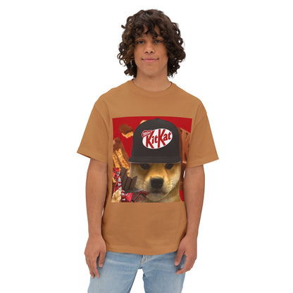KitKat WIF Unisex Oversized Boxy Tee, Funny Dog Shirt, Food Lover Gift, Pet Lover Casual Tee, Cute Graphic Tee, Humor T-Shirt