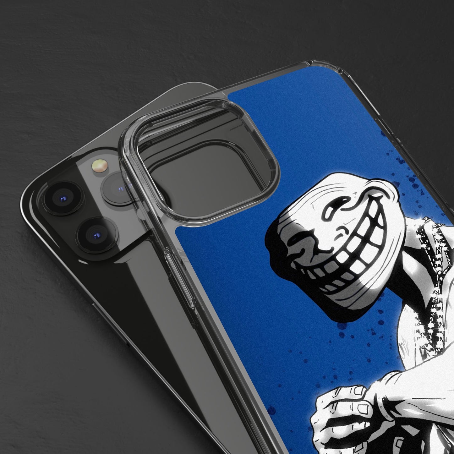 TROLL Clear Cases with Bold Graphic Design, Awesome Phone Accessories, Unique Gifts, Cartoon Phone Covers, Trendy Tech Gear