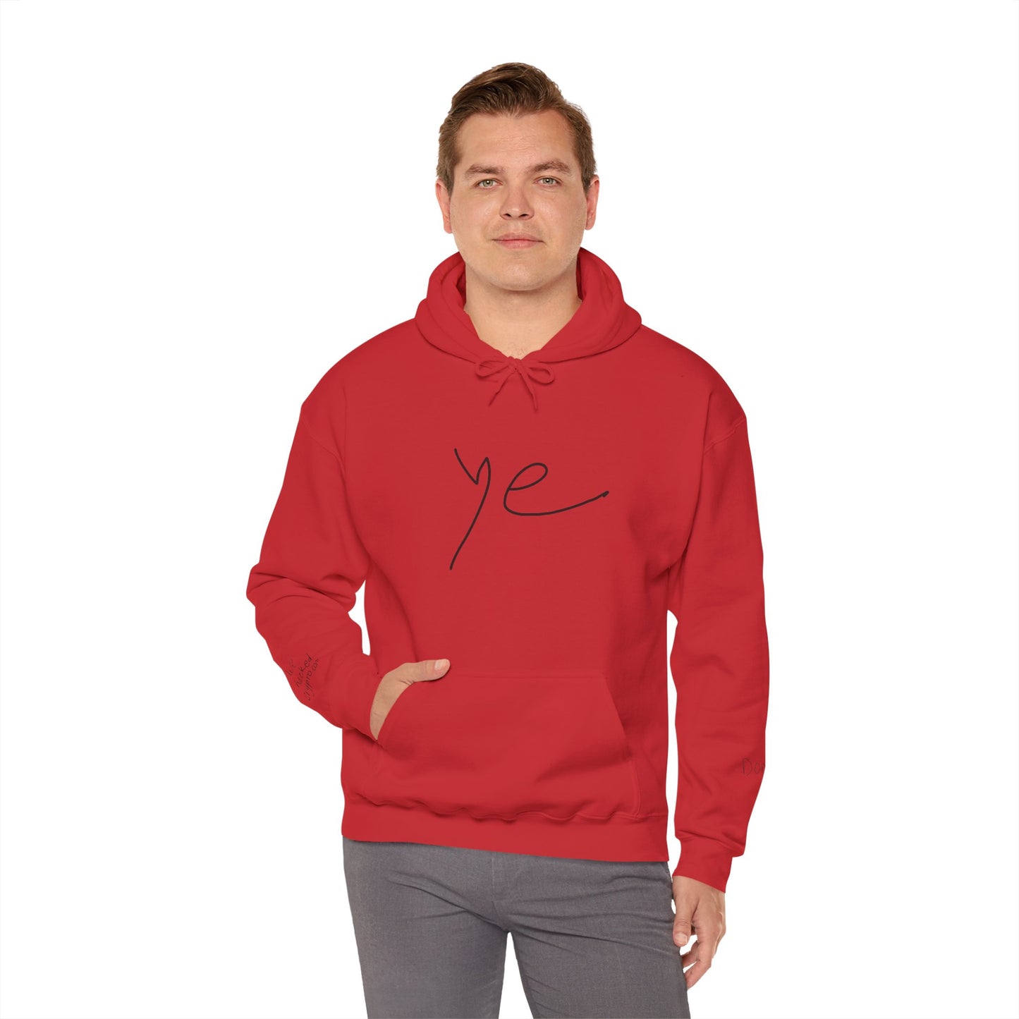 Ye 7BN Minimalist Unisex Hooded Sweatshirt, Casual Streetwear, Gift for Fans, Cozy Layering, Everyday Style, Unique Graphic Hoodie