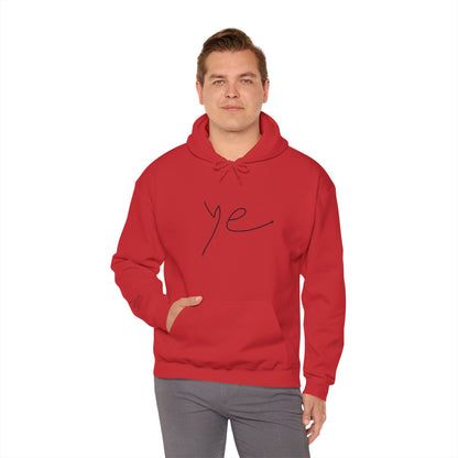 Ye 7BN Minimalist Unisex Hooded Sweatshirt, Casual Streetwear, Gift for Fans, Cozy Layering, Everyday Style, Unique Graphic Hoodie