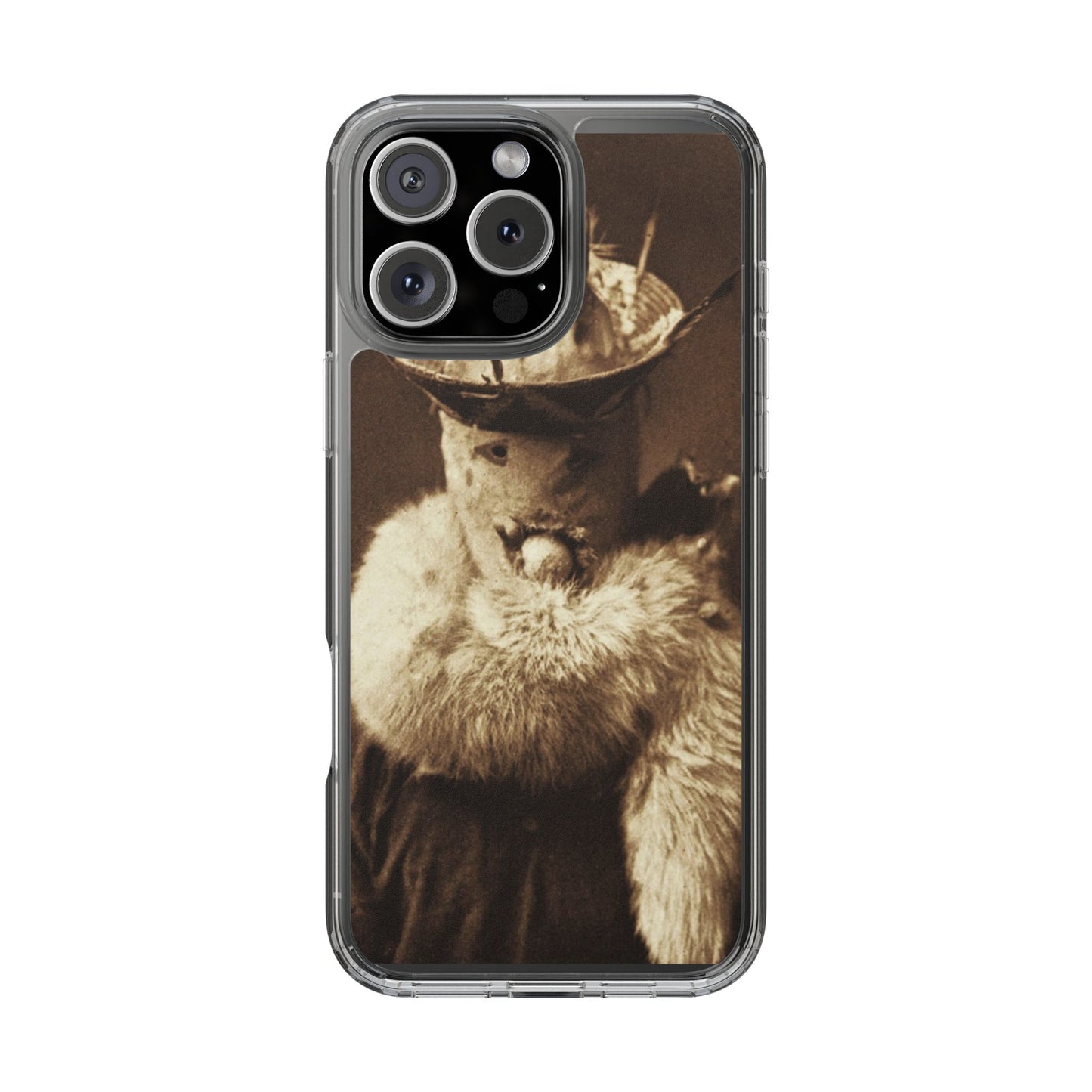 Yei Vintage Cat Photography Phone Case, Clear Cases, Unique Gift for Cat Lovers, Phone Accessory, Stylish Tech Gear, Animal Art