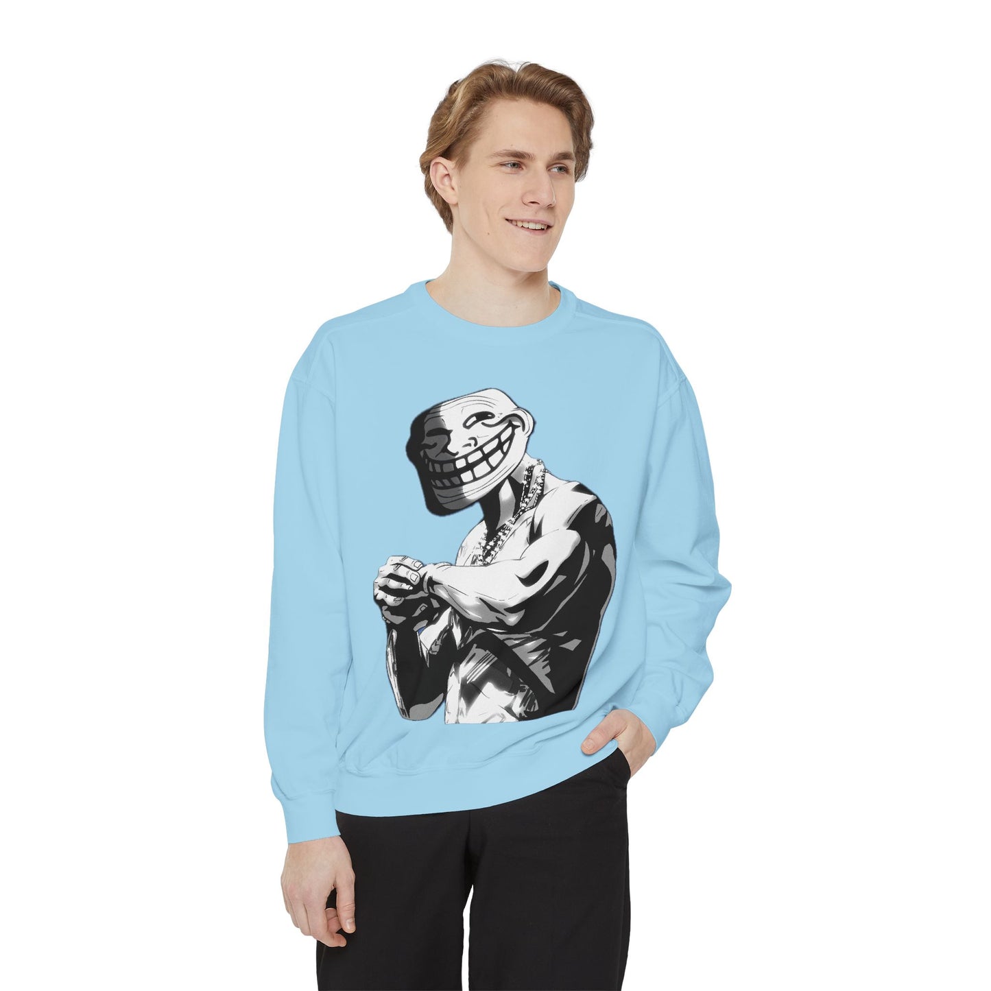 TROLL Stylish Unisex Sweatshirt with Playful Graphic, Trendy Streetwear, Cozy and Casual, Perfect Gift for Any Occasion, Unique Art Design