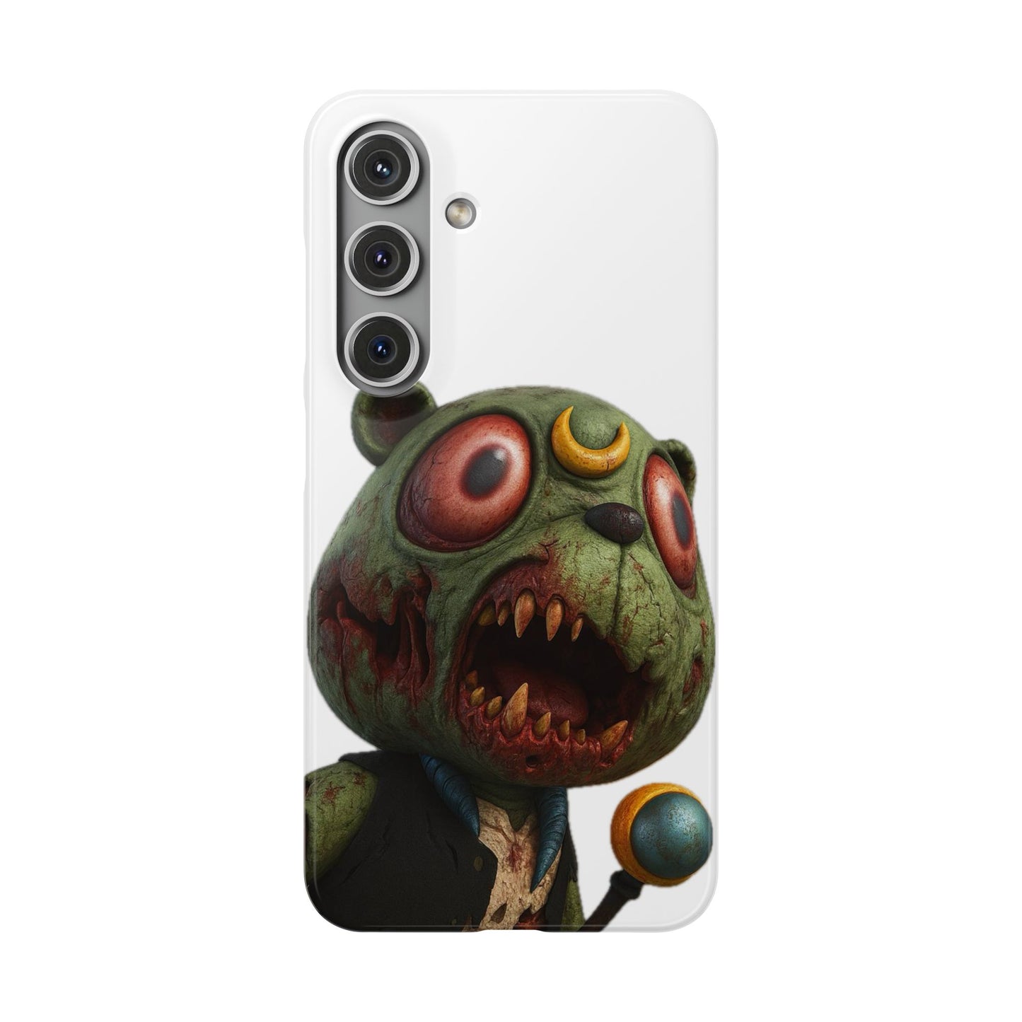 4NBT Zombie Bear Phone Case, Horror Snap Case, Cute but Spooky Accessory, Gift for Halloween, Unique Phone Cover