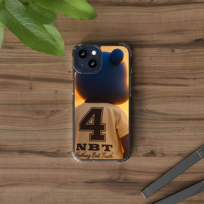4NBT Trillion Bear Clear Phone Case, Aesthetic Phone Cover, Unique Gift for Animal Lovers, Stylish iPhone Accessory, Perfect for Birthdays