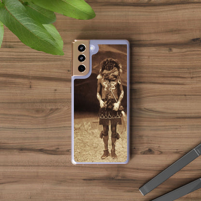 Vintage Spirit Animal Clear Phone Case, Eco-Friendly Cell Phone Cover, Unique Gift for Nature Lovers, Boho Style Mobile Accessory, [...]