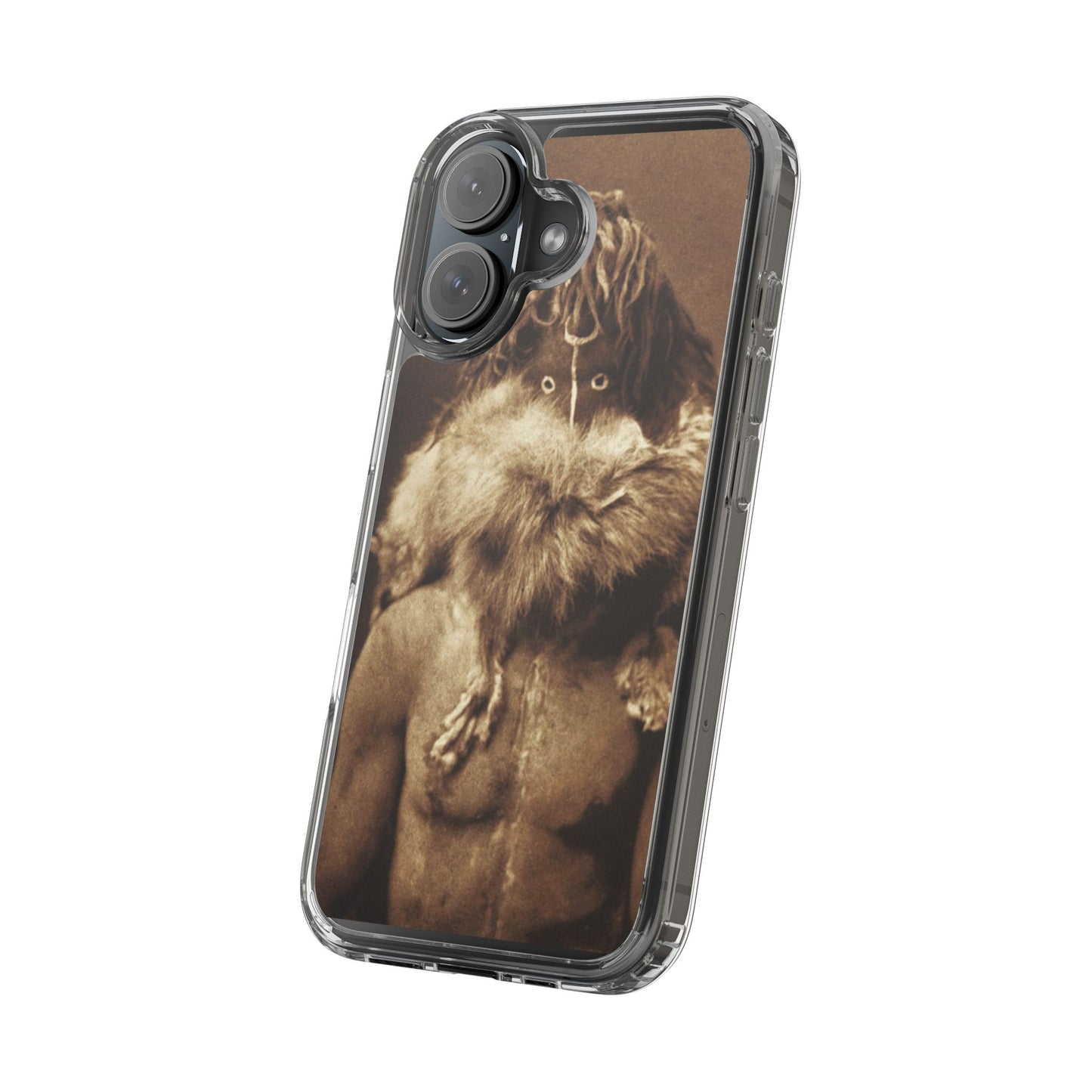 Yei Vintage Art Phone Case, Clear Case, Unique Gift for Art Lovers, Bohemian Style, Customizable Phone Cover, Trendy Accessories