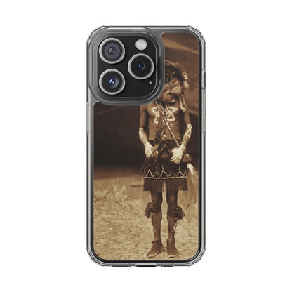 Vintage Spirit Animal Clear Phone Case, Eco-Friendly Cell Phone Cover, Unique Gift for Nature Lovers, Boho Style Mobile Accessory, [...]
