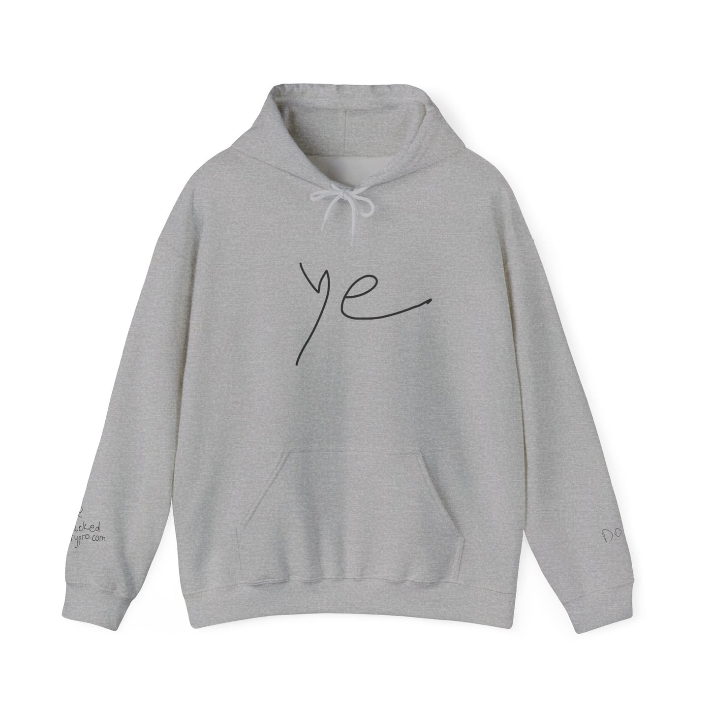 Ye 7BN Minimalist Unisex Hooded Sweatshirt, Casual Streetwear, Gift for Fans, Cozy Layering, Everyday Style, Unique Graphic Hoodie