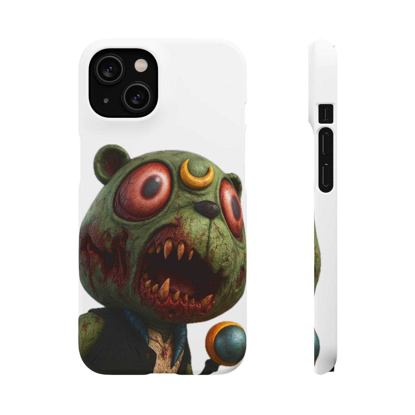 4NBT Zombie Bear Phone Case, Horror Snap Case, Cute but Spooky Accessory, Gift for Halloween, Unique Phone Cover