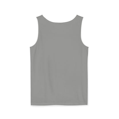 Unisex Garment-Dyed Tank Top with 4NBT Design, Summer Apparel, Casual Wear, Gift for Friends, Individual Expression Top