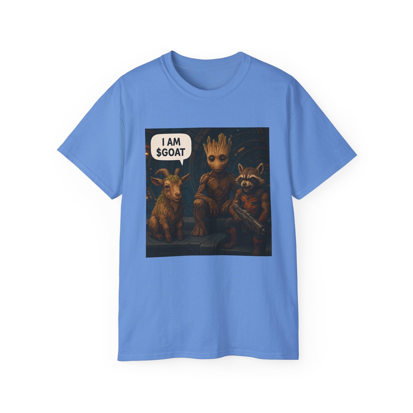 Goat Graphic Tee for Fans of Humor, Perfect Gift for Birthdays, Casual Wear, Geeky Apparel, I AM GOAT Theme