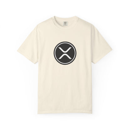 XRP Unisex Garment-Dyed T-Shirt with Minimalist Logo, Stylish Casual Wear, Perfect for Gifts, Everyday Comfort, Cool Streetwear