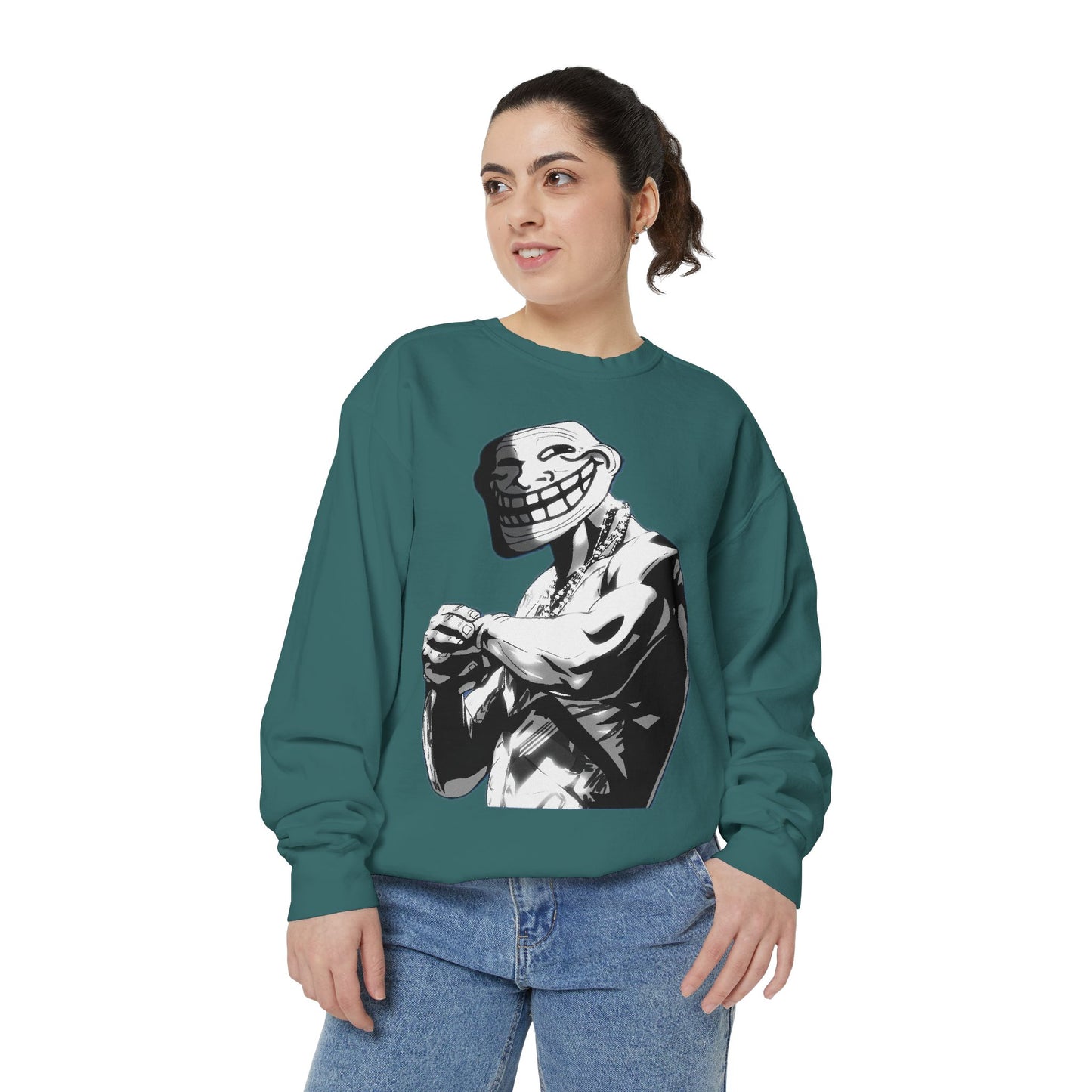 TROLL Stylish Unisex Sweatshirt with Playful Graphic, Trendy Streetwear, Cozy and Casual, Perfect Gift for Any Occasion, Unique Art Design
