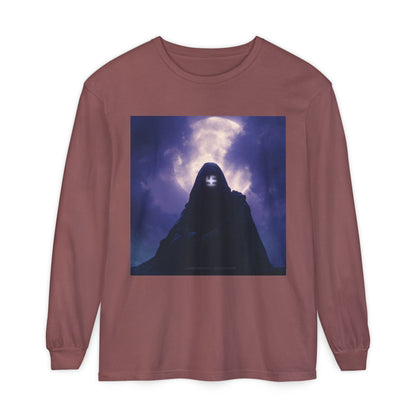 Swasticoin Mystical Mountain Long Sleeve T-Shirt | Unisex Graphic Tee, Trendy Layering Top, Casual Wear, Perfect Gift for Adventurers
