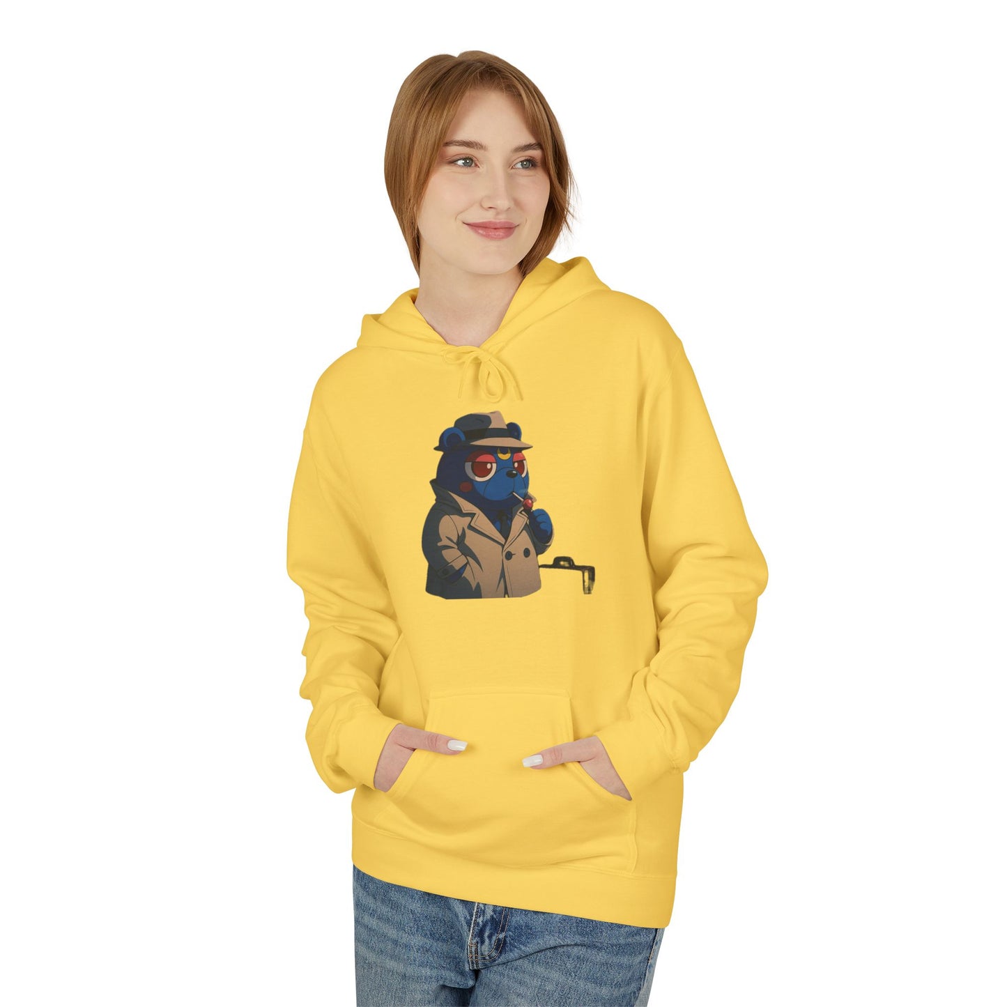 4NBT Fleece Hoodie with Fun Graphic, Cool Streetwear, Unisex Apparel, Unique Gift for Gamers, Trendy Layering Piece