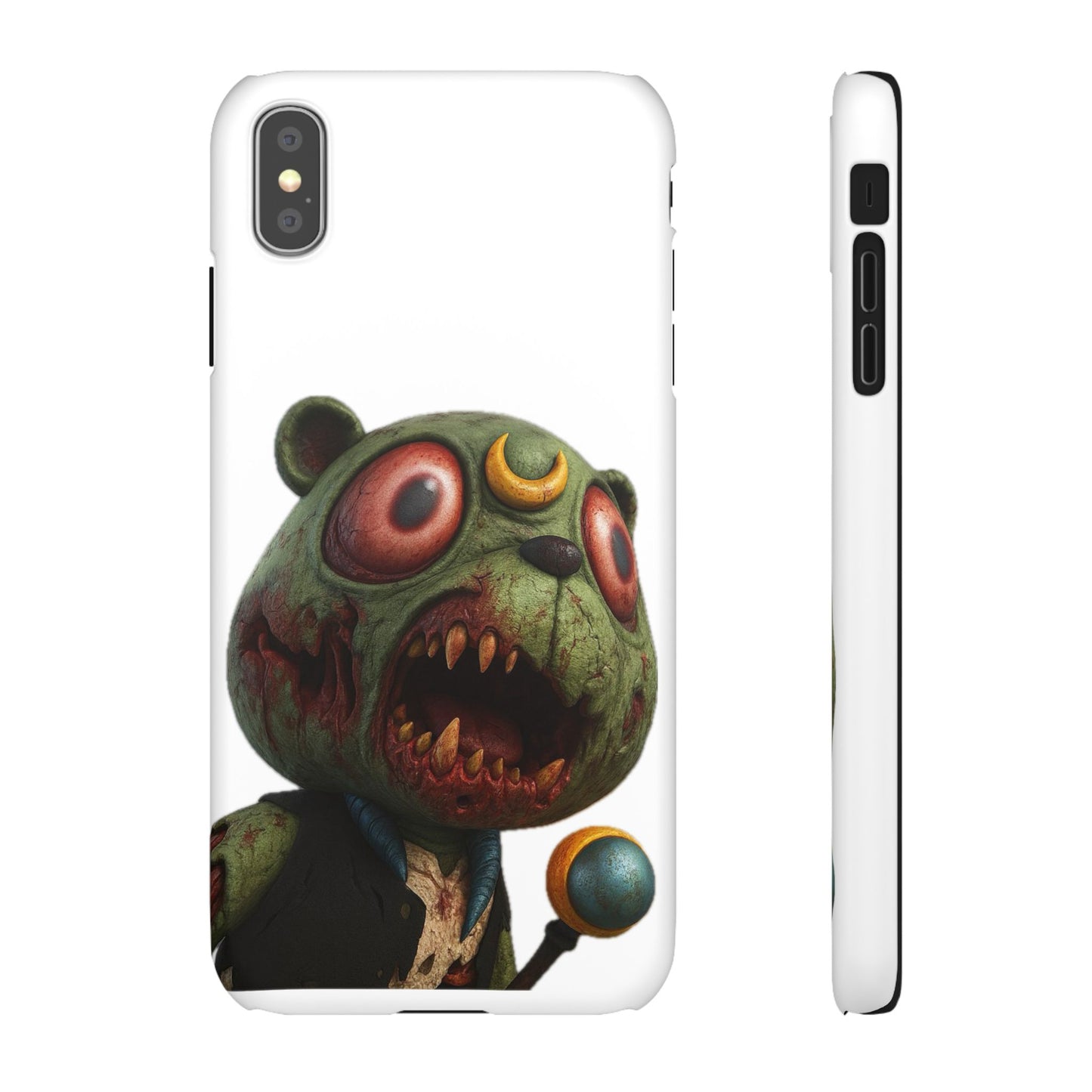4NBT Zombie Bear Phone Case, Horror Snap Case, Cute but Spooky Accessory, Gift for Halloween, Unique Phone Cover