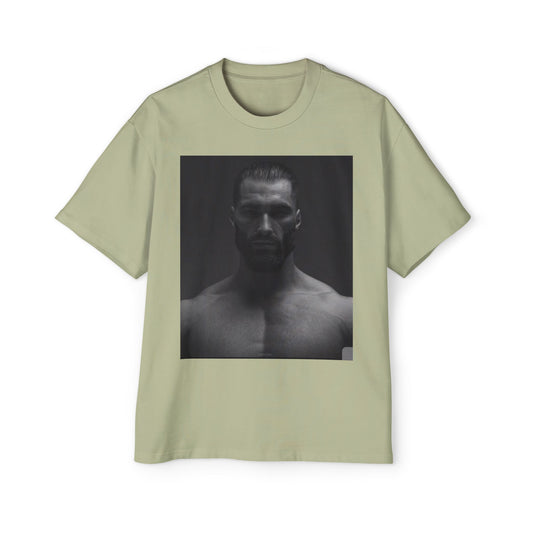 GIGA Stylish Men's Oversized Tee for Comfort Lovers, Casual Wear, Street Style, Gift for Him, Trendy Tee with Gigachad Design