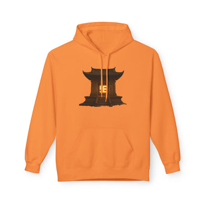 YZY Swasticoin Serene Lantern Hoodie, Cozy Fleece Hooded Sweatshirt, Gift for Nature Lovers, Casual Wear, Outdoor Adventures, Fall Fashion