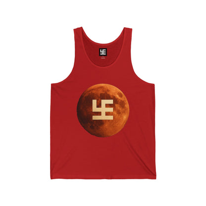 Swasticoin Moon Phase Unisex Jersey Tank | Trendy Moon T-Shirt | Graphic Tee for Parties, Summer Vibes, Festival Wear, Gift Idea