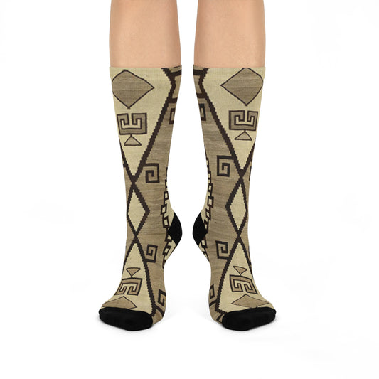 Yei Stylish Cushioned Crew Socks | Cozy Footwear, Unique Gift, Fashion Accessory, Everyday Comfort, Home Essentials
