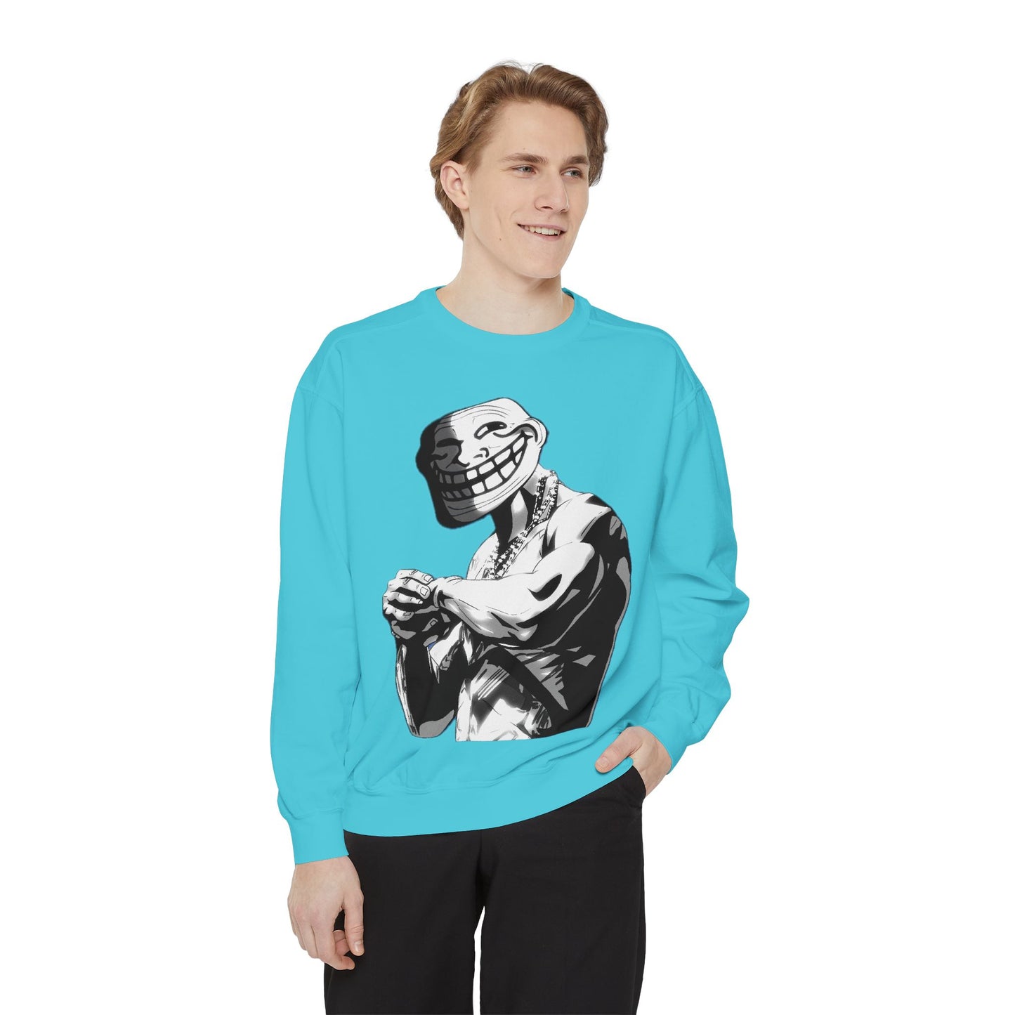 TROLL Stylish Unisex Sweatshirt with Playful Graphic, Trendy Streetwear, Cozy and Casual, Perfect Gift for Any Occasion, Unique Art Design