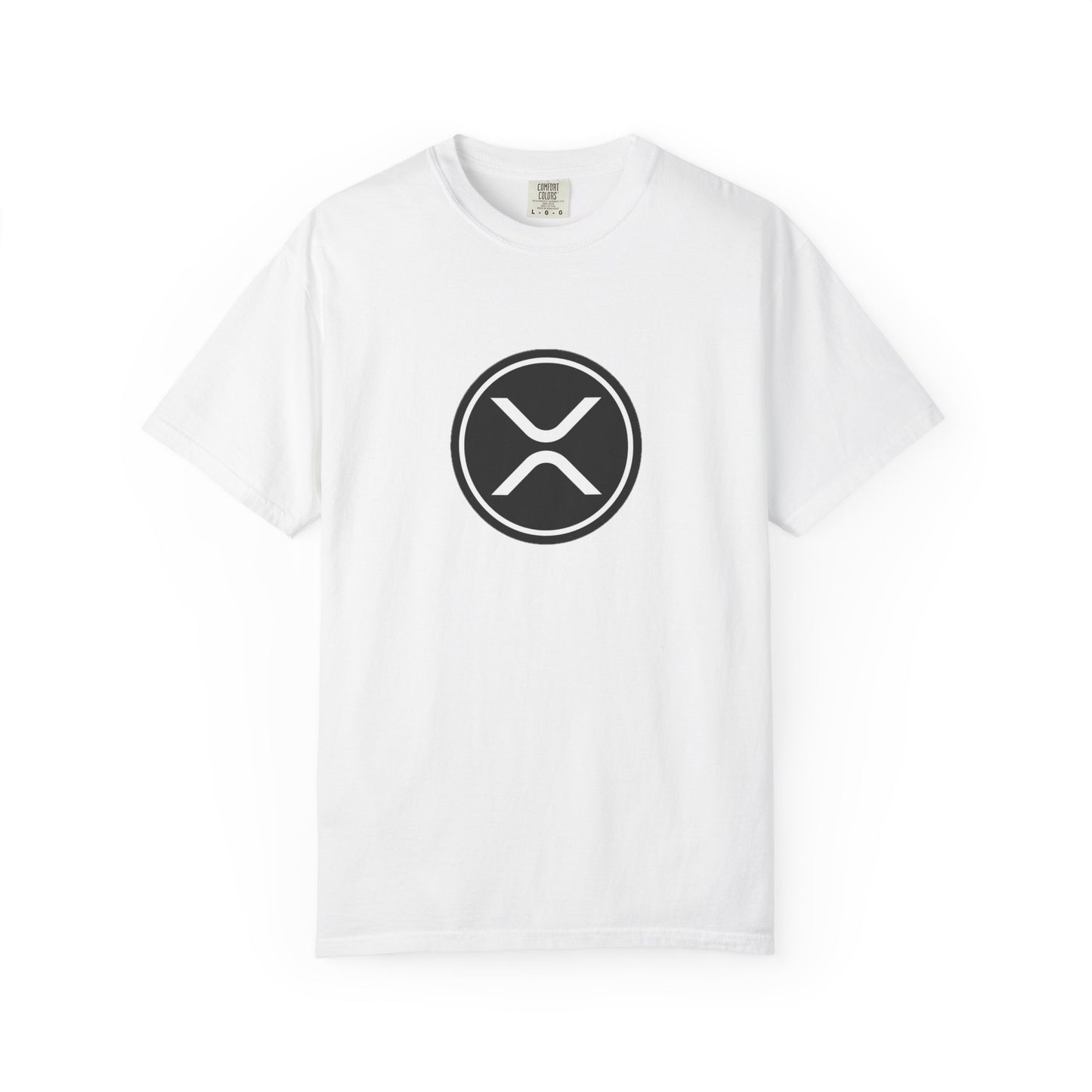 XRP Unisex Garment-Dyed T-Shirt with Minimalist Logo, Stylish Casual Wear, Perfect for Gifts, Everyday Comfort, Cool Streetwear