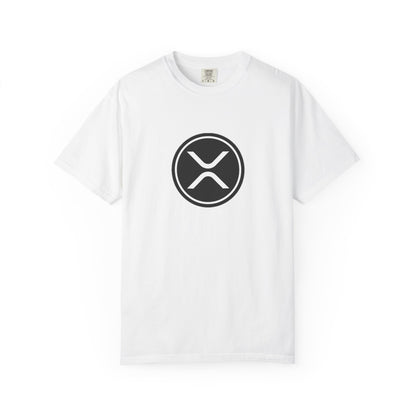 XRP Unisex Garment-Dyed T-Shirt with Minimalist Logo, Stylish Casual Wear, Perfect for Gifts, Everyday Comfort, Cool Streetwear