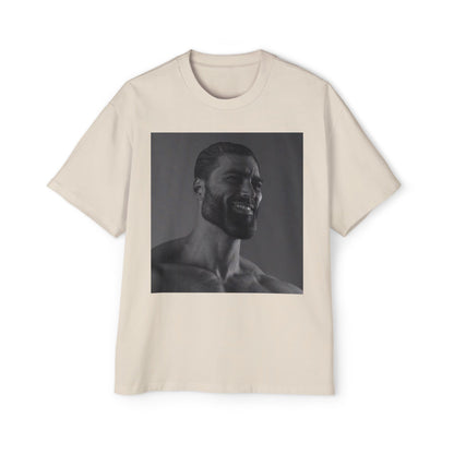 GIGA Men's Heavy Oversized Tee | Casual Streetwear Shirt, Graphic Tee, Gift for Him, Unisex Style, Trendy Apparel