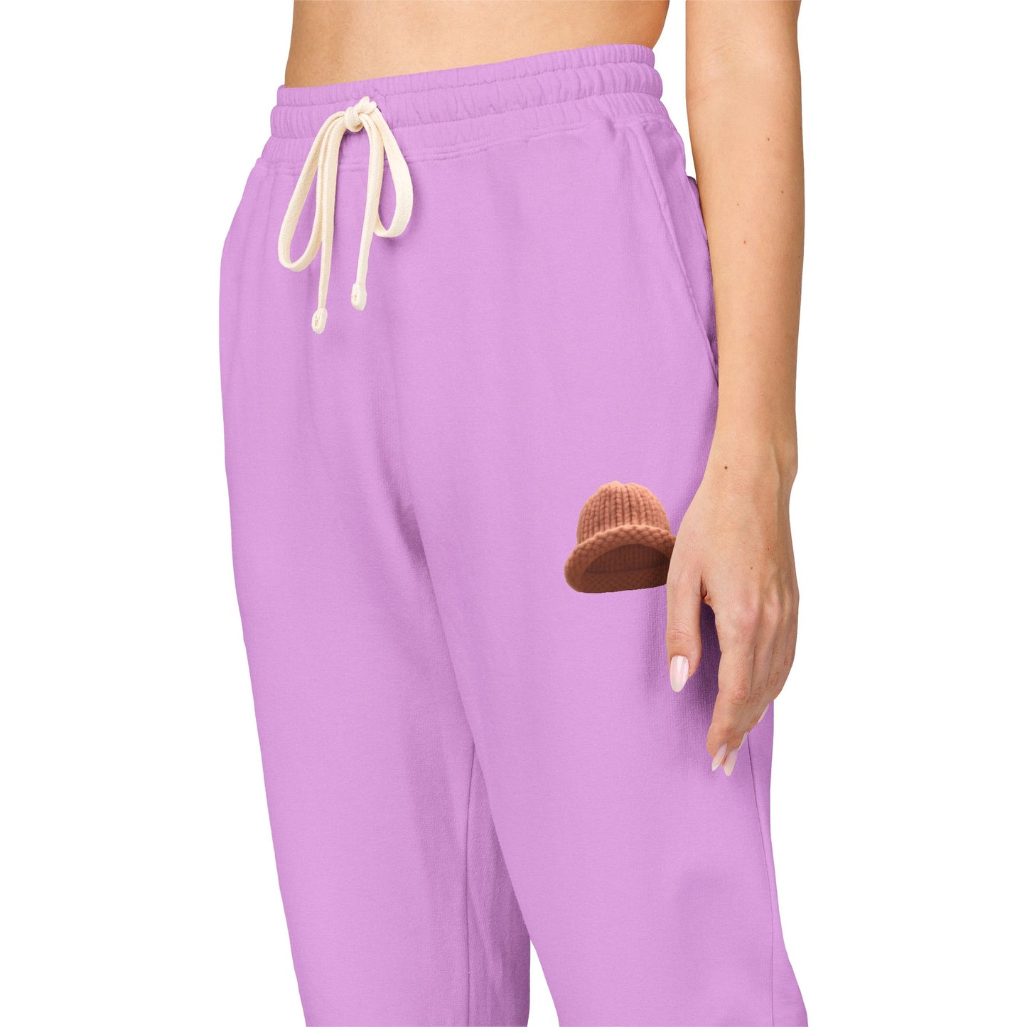 WIF Cozy Fleece Sweatpants for Home & Leisure - Perfect Gift for Relaxation, Lounging, Meditation, Christmas & Birthdays