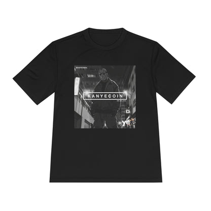 KANYECOIN Unisex Moisture Wicking Tee, Cool Graphic Tee, Music Lover Gift, Urban Style Shirt, Sportswear, Trendy Tee for Fans