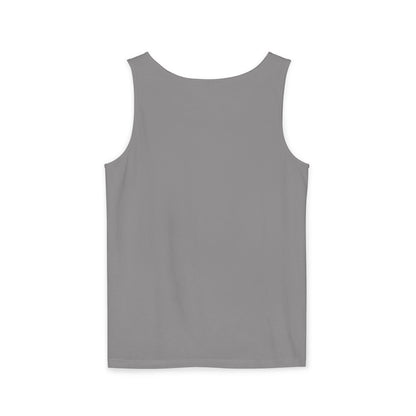 Unisex Garment-Dyed Tank Top with 4NBT Design, Summer Apparel, Casual Wear, Gift for Friends, Individual Expression Top