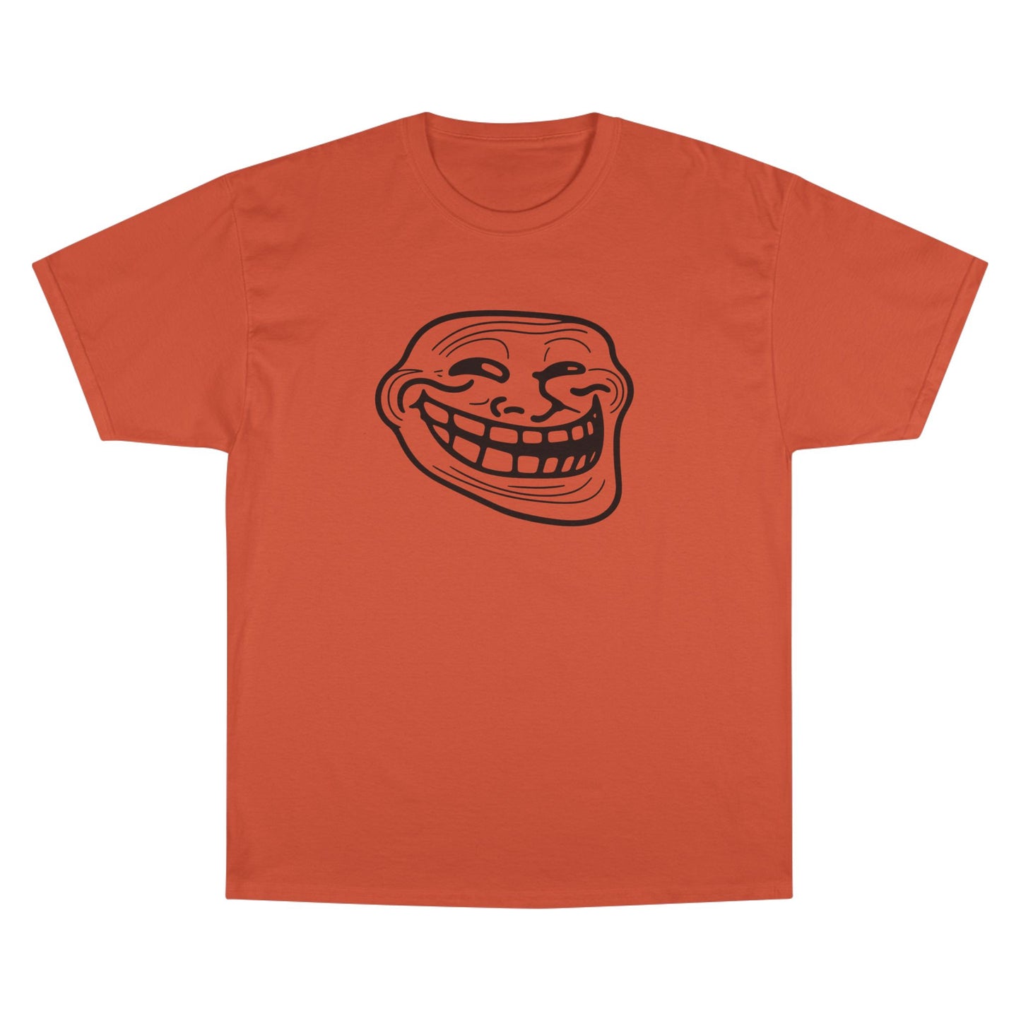 TROLL Funny Meme Champion T-Shirt, Humor Shirt, Gift for Gamers, Casual Wear, Laughing Face Tee, Perfect for Parties