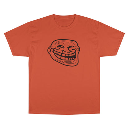 TROLL Funny Meme Champion T-Shirt, Humor Shirt, Gift for Gamers, Casual Wear, Laughing Face Tee, Perfect for Parties