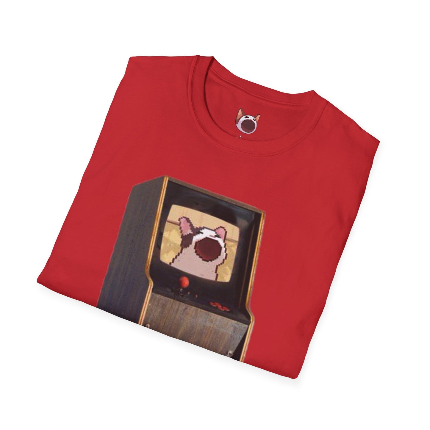 POPCAT Retro Arcade Unisex T-Shirt, Gamer Tee, Vintage Gaming Shirt, Gift for Gamers, Casual Wear