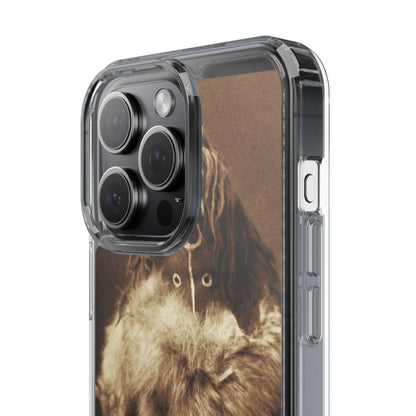 Yei Vintage Art Phone Case, Clear Case, Unique Gift for Art Lovers, Bohemian Style, Customizable Phone Cover, Trendy Accessories