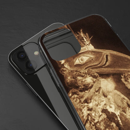 Yei Vintage Bird Design Clear Phone Case, Artistic Phone Accessories, Unique Gift for Nature Lovers, Eco-Friendly Tech Case, Stylish Protection