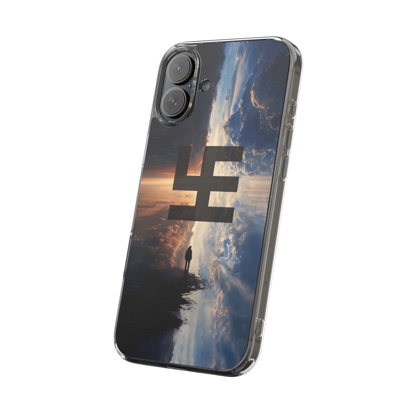 Swasticoin Nature-Themed Clear Phone Case, Unique Phone Cover with Scenic Design, Eco-Friendly Protection, Gift for Travelers, Custom Phone Accessory