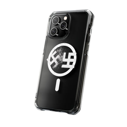 Swasticoin Magnetic Clear Phone Case, Stylish Protective Case for iPhones, Durable and Trendy Phone Cover, Perfect Gift for Tech Lovers, Modern Design