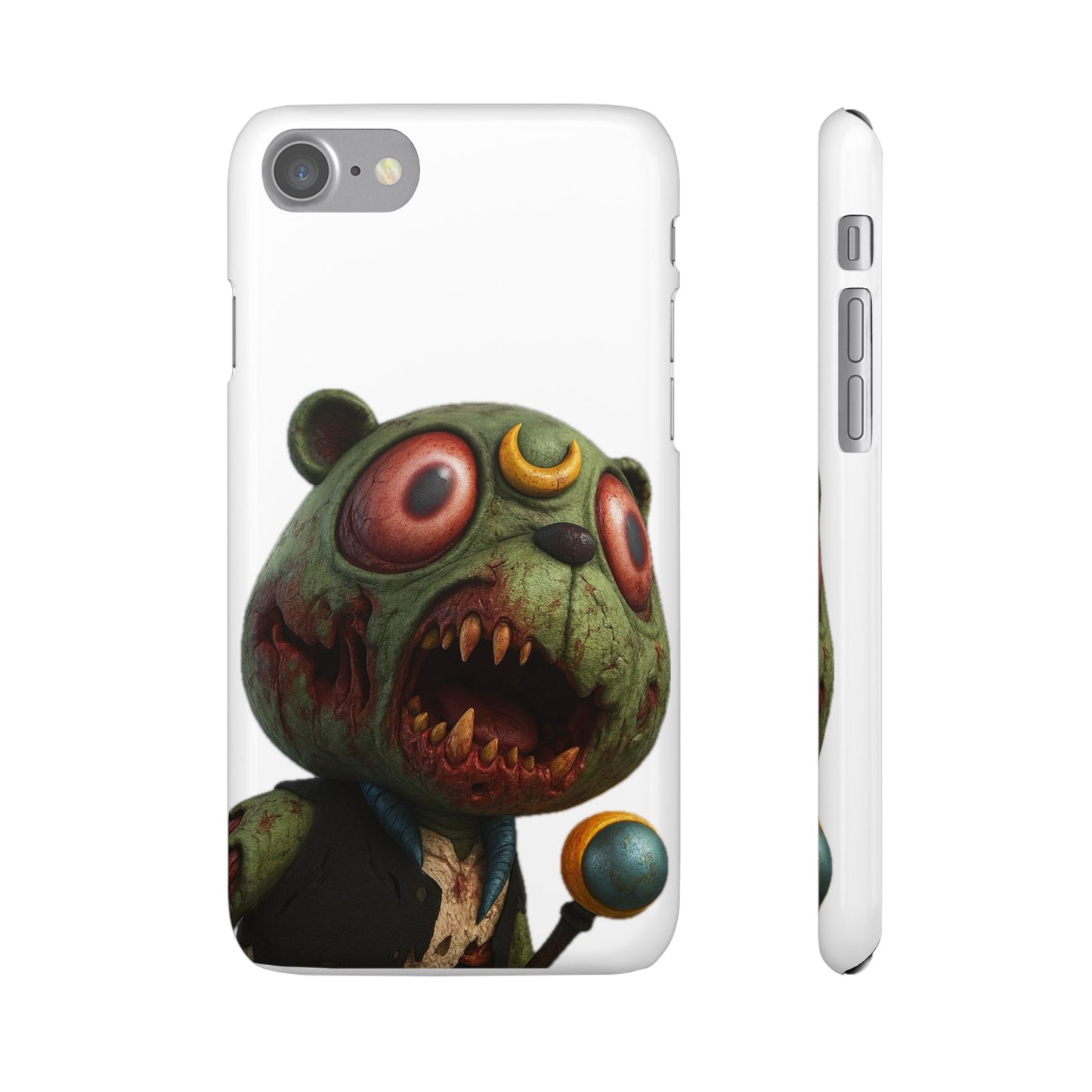 4NBT Zombie Bear Phone Case, Horror Snap Case, Cute but Spooky Accessory, Gift for Halloween, Unique Phone Cover