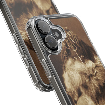 Yei Vintage Art Phone Case, Clear Case, Unique Gift for Art Lovers, Bohemian Style, Customizable Phone Cover, Trendy Accessories